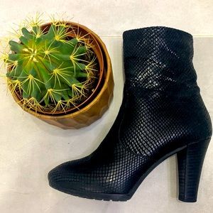 Made in🇮🇹AQUATALIA Super Soft Waterproof Snakeskin Leather Ankle …